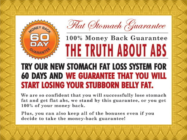 TruthAboutAbs Guarantee Certificate