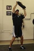 midpoint - sandbag transmit lunges